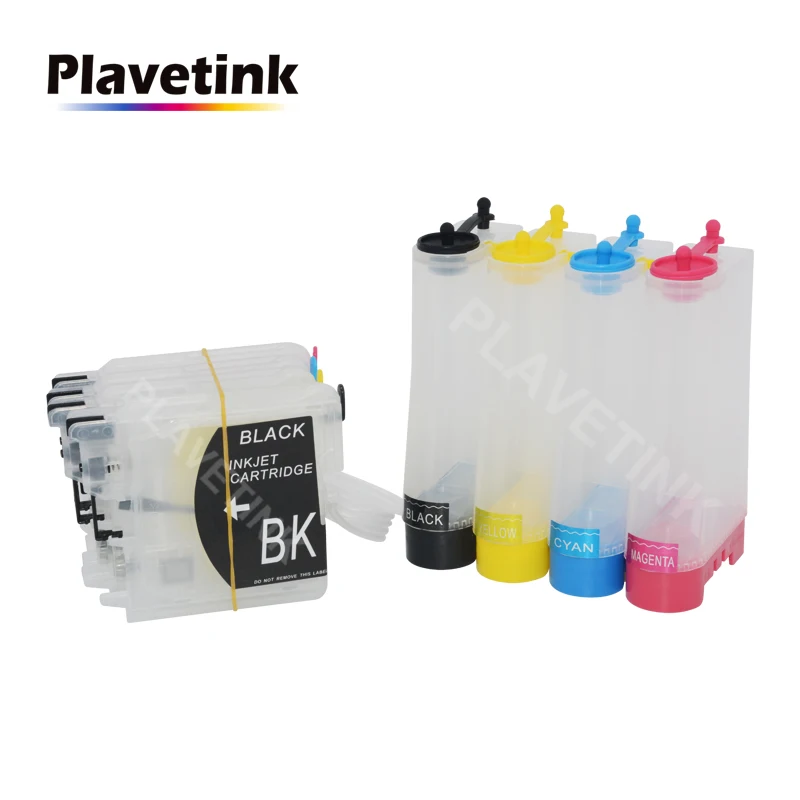 Plavetink 4 Color CISS Ink System For Brother DCP-J140W 145C 165C 185C 195C 197C 365CN 375CW Printer LC 65 Continuous ink Tank | Компьютеры