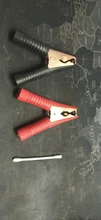 Hot Car Alligator Clips Battery Clamps Crocodile Clip 100A Red+Black