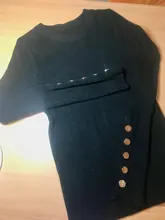Sweater Knitted Tops Button Long-Sleeve Sexy Office Lady Autumn Women Spring Casual New