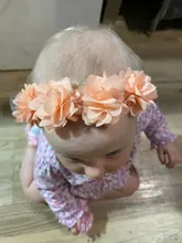 Cinta de cabello con flores para bebé lazos para chicas cintas para el pelo, bebés para bebé niñas niños diademas turbante recién nacido Haarband bebé accesorios para el pelo