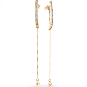 

Master brilliant earrings with 36 diamonds in red gold