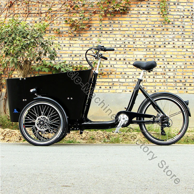 Ce Danish Bakfiets Electric Cargo Bike Trolley With Electric And Pedal