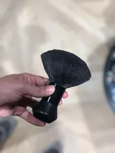 1PC negro cuello cara Duster cepillos para Barba Barbero Limpieza del cabello cepillo de cabello para salón de belleza de peluquería Estilo herramientas de maquillaje
