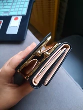 Mujeres de la cartera de 2021 corta dama billeteras de mujer, Color Rojo Negro Mini dinero monederos pequeño pliegue de la PU de cuero moneda monedero tarjeta titular