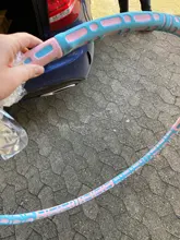 Aros deportivos para Fitness, herramienta de gimnasio, tubo de acero inoxidable, espuma gruesa elástica, desmontable, amigable con la piel, cintura, Círculo de Hoola para pérdida de peso