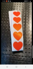 Forma de corazón de sello de pegatinas Rojas etiquetas 50 etiquetas adhesivas scrapbooking para paquete y decoración de boda adhesivo de papelería