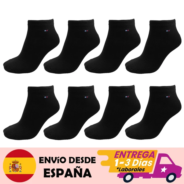 10 pairs cotton/bamboo low cut socks for men and women. Breathable sports and training. Black X 8