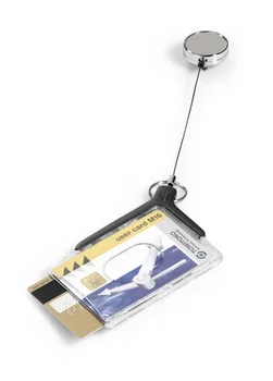 

Holder for two pass card holder Deluxe pro duo dark gray