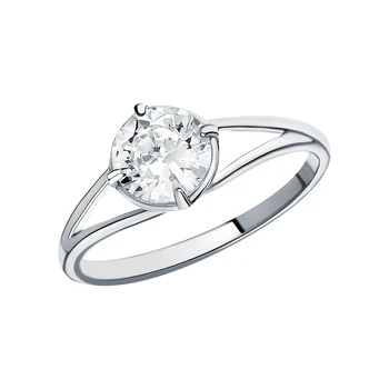 

Silver ring with cubic zirconia sunlight sample 925