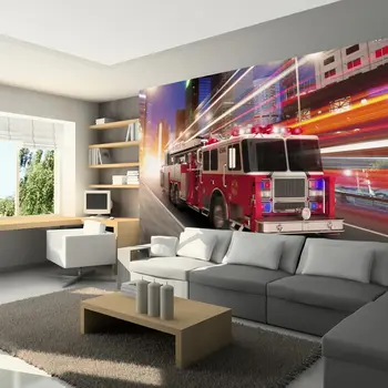 

Wall mural-Fire truck - 200x140 cm