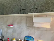 Stainless Steel Paper Towel Holder Punch-Free Towel Rack Wall Mounted Roll Paper Stand