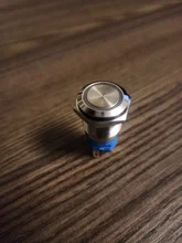 Switch Ring-Lamp-Power Symbol-Button Led-Light Metal 16mm Waterproof Self-Lock NO 1NO1NC