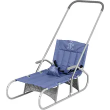 Складные санки Дэми, серый/джинс