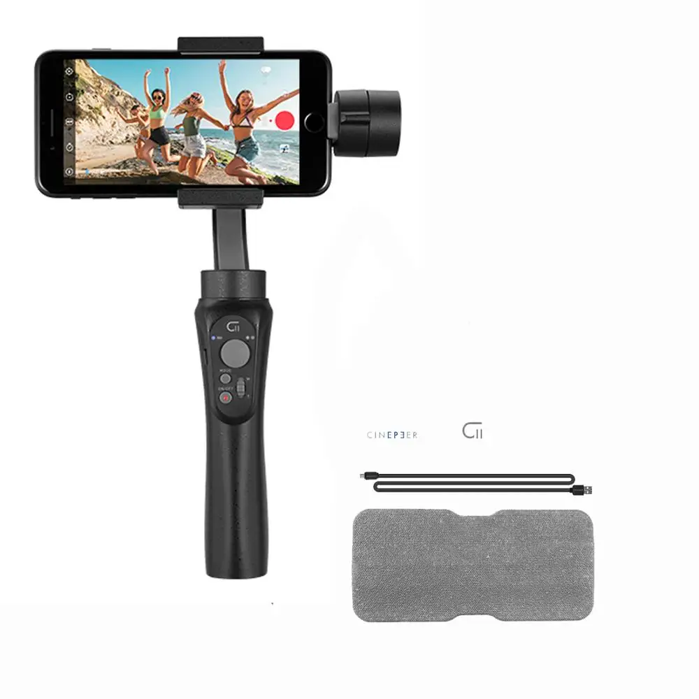  CINEPEER C11 3-Axis Handheld Gimbal Stabilizer for Smartphone Like IPhone 11 Pro Xs 8 7 Plus 6 Plus