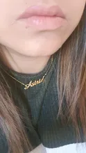 Collar de acero inoxidable con nombre personalizado, Gargantilla de oro rosa con letras personalizadas