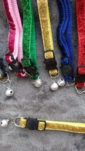 Collar de Gato con cascabel para gato, accesorio ajustable con lentejuelas, accesorios para mascotas, 2021