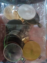JUYA-collar con colgante, 10 Uds., Base de cabujón para fabricación de joyería, 25mm, tamaño interior, chapado, artesanía, ajuste, accesorios de joyería