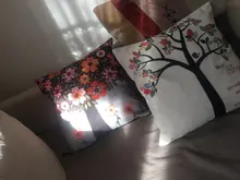 Cushion Pillows Couch-Seat Plants Home-Decorative Printed for 45x45cm-Qx Cozy Life-Trees