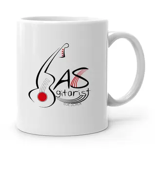 

Personalized Professional Bass Guitarist White Mug Cup-1