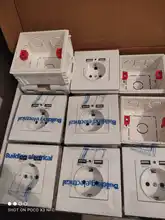 SRAN de montaje ajustable caja interna Cassette 86mm * 83mm * 50mm 86 tipo de interruptor y enchufe blanco/rojo/cableado caja trasera