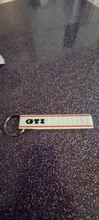 GTI Label Strips Shape SOFT RUBBER KEYCHAIN KEYRING KEY CHAIN KEY RING for GTI