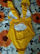 CUPSHE-bañador de una pieza con volantes para mujer, traje de baño Sexy con cordones, Monokini, trajes de baño de playa 2021