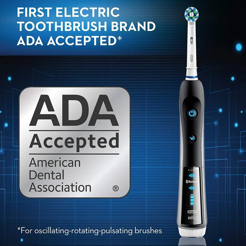 Oral-B Pro 7000 SmartSeries Black Electronic Power Rechargeable Electric Toothbrush with Bluetooth Connectivity