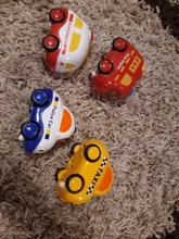 Mini coche 4 unids/set de dibujos animados atrás coche bebé juguetes resistencia a la caída del vehículo luz música juguetes para los niños