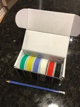 Cable de cobre flexible en diferentes colores, aislante de silicona flexible, calibres en AWG 30, 28, 26, 24, 22, 20 y 18, paquete con 6 colores, linea DIY