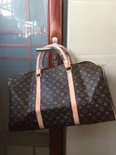 Bolso de viaje impermeable para hombre y mujer, bandolera de cuero, grande, para negocios