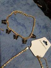 Tobillera de cadena de tenis para mujer, con diamantes de imitación, mariposa, estrella de cereza, Luna Corazón, abalorios de fantasma, cadena Descalzos