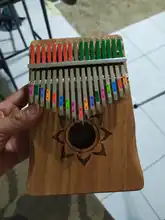 Musical-Instruments Mahogany Thumb-Piano Kalimba Gift African Single-Board Solid 17-Key