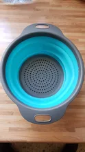 Drain-Basket Colander Handle Kitchen-Storage-Tools Vegetable Fruit Foldable Collapsible