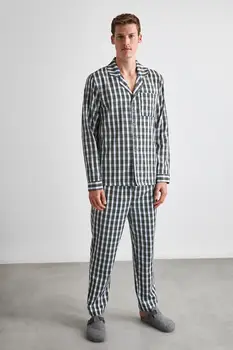 

Trendyol Plaid Woven Pajamas set THMAW21PT0355