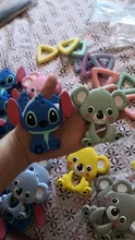 Chenkai-mordedor de silicona para coche, elefante, Koala, teléfono, flamenco, conejo, chupete para bebé, colgante de dentición simulada de grado alimenticio, 10 Uds.