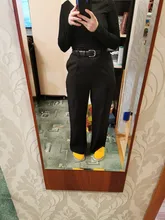 Autumn Pants MISHOW Long-Trousers Bottom Stright Female Office Lady High-Waist Women