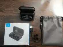 Bluetooth Earphones Haylou T15 Isolation Touch-Control Stereo Noise Wireless with Battery-Level-Display