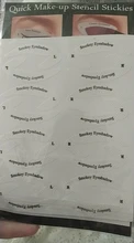 4 Hojas de maquillaje de ojos de plantillas delineador de ojos conformación de la plantilla para las cejas de sombra de ojos maquillaje plantilla herramienta estilo guía de dibujo