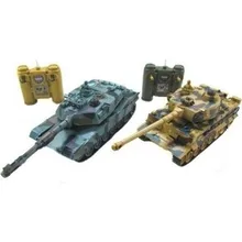 Радиоуправляемый танковый бой Huan Qi Leopard 2A5 vs Tiger I масштаб 1:28 RTR 27Mhz- 99823