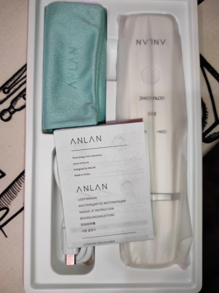 Отзыв о товаре ANLAN Ультразвуковой скрабер скруббер, ионная лопатка для чистки лица, пилинг, лифтинг для лица, удаление угрей, терапия красным светом для удаления черных точек blackhead remover узи чистка ультразвуковая чистка лица от пользователя V***h