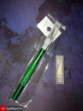 Cortador de cuchillos de grabado artesanal mango de Metal grabado antideslizante Hobby papelería utilidad cuchillo teléfono móvil DIY herramientas manuales de reparación