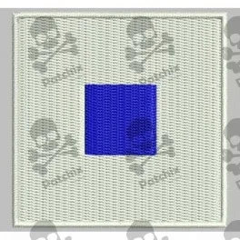 

Embroidered patch NAUTICAL FLAG LETTER S (ICS SIERRA)