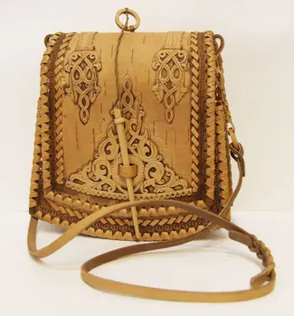 

Birch handbag female trapeze, 20x21x8
