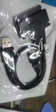 Grwibeou Usb a Sata USB 2,0 a 2,5 pulgadas HDD 7 + 15pin SATA Cable adaptador para disco duro SATA SSD y HDD adaptador usb2.0 fuente de alimentación