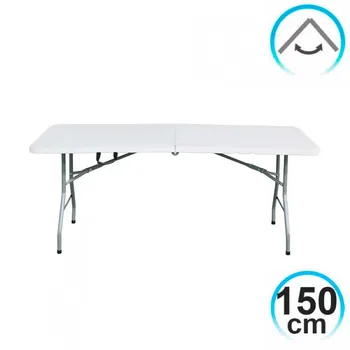 

Folding table 150cm Rectangular white Catering GH91