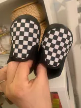 Zapatos clásicos a cuadros para bebé recién nacido, calzado de suela suave de algodón, informales, deportivos, para cuna