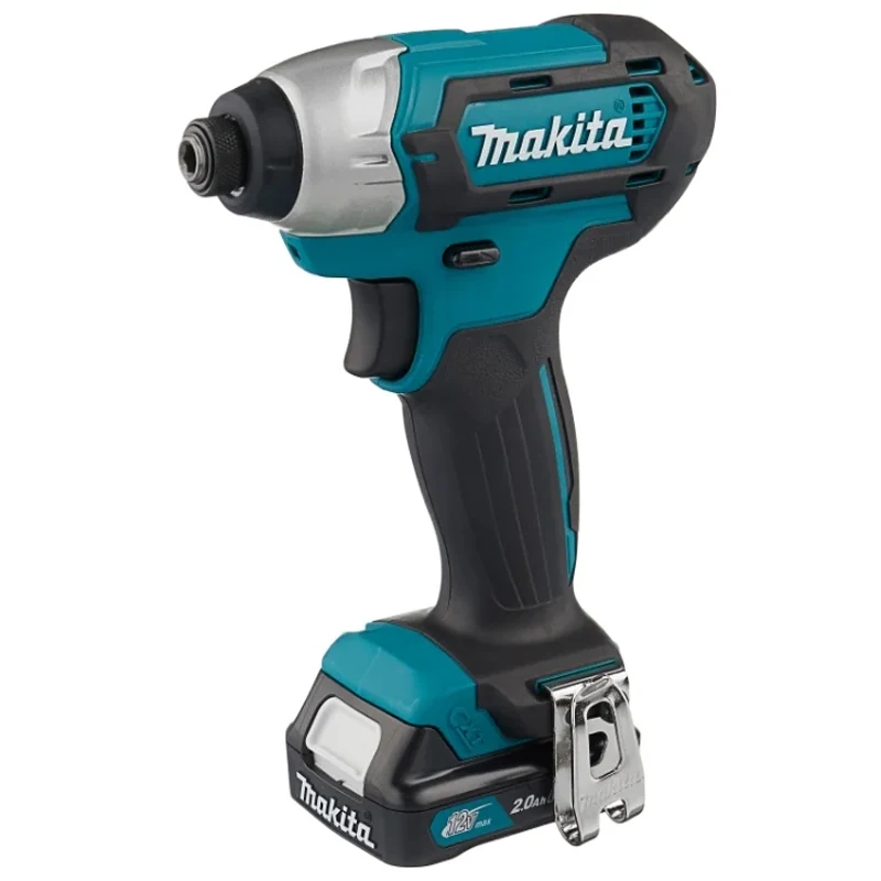 Гайковерт аккумуляторный Makita TD110DWAE (Крутящий момент 110 Нм, 2600 об/мин, 3500 уд/мин,емкость аккумулятора 2000 мА/ч, реверс, дополнительный аккумулятор, кейс)