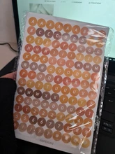 4 hojas de números letra de alfabeto etiqueta lindo amor corazón pegatinas DIY planificador cuaderno diario decoración artículos de papelería