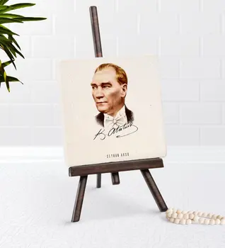 

Personalized Ataturk Themed Şovaleli Natural Taş-15