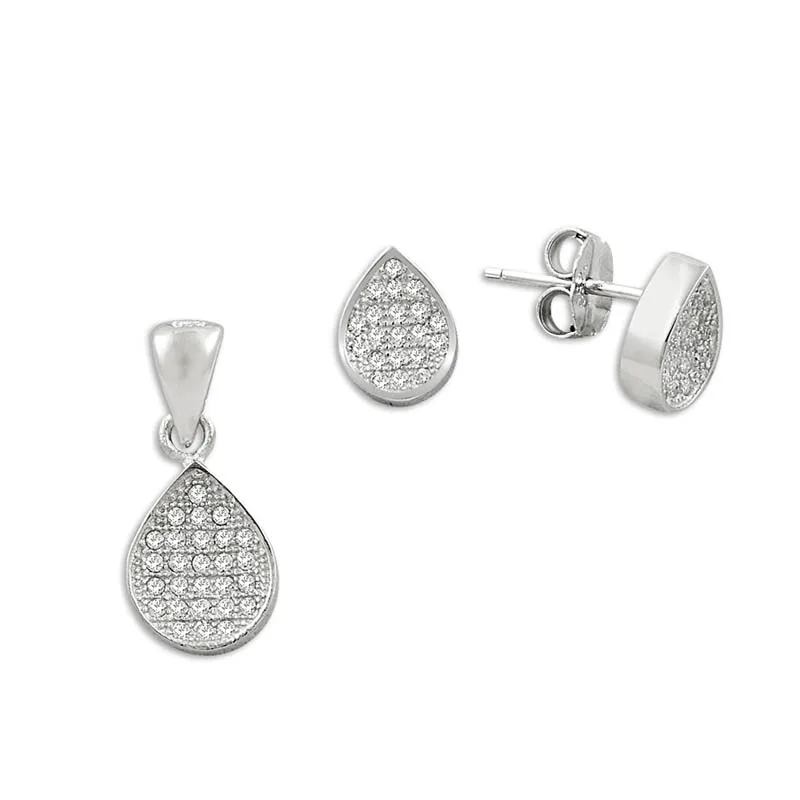 

Silver 925 Sterling Zircon Cubic Zirconia Set